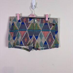 Burton Women’s Colorful Geometric Diamond Shorts Size 31 Summer Vacation